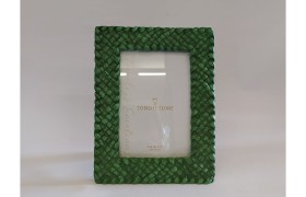 P/foto resina verde texture rattan MIS.16X21 LUCE 10X15CM