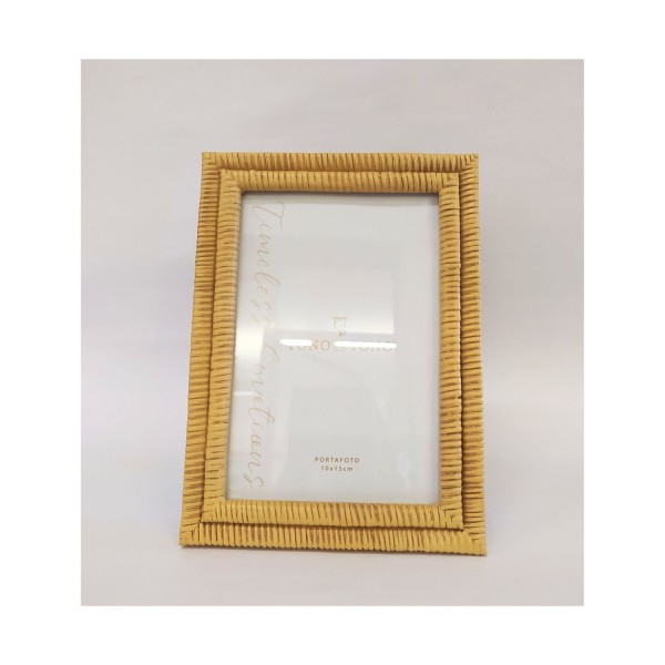P/foto resina effetto rattan MIS.13X18 LUCE 10X15CM