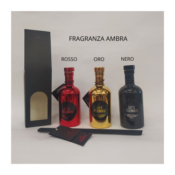 Diffusore per ambienti 100ML compreso di bastoncini e box.H 13,5CM