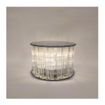 Alzata vetro con luce led.DIAM 15 H10CM