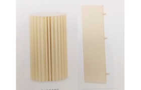 Cilindro carta pieghevole avorio con vassoio DIAM35 H60CM