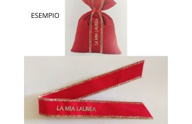 Collarino tessuto la mia laurea MIS.2,5X35CM