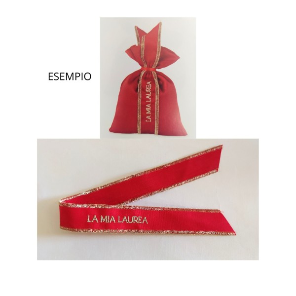 Collarino tessuto la mia laurea MIS.2,5X35CM