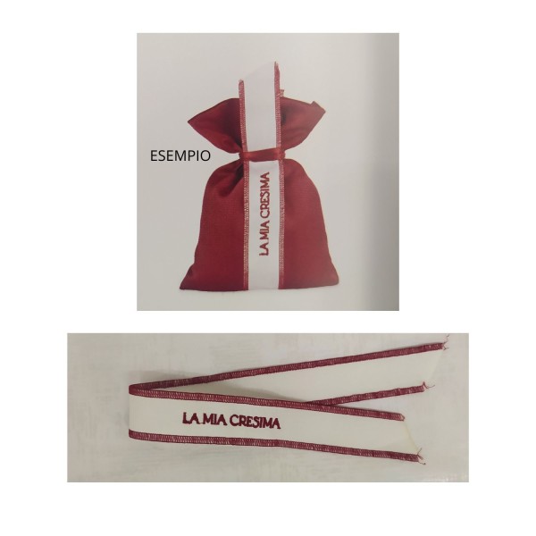 Collarino tessuto la mia cresima MIS.2,5X35CM