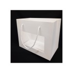 Shop bianca con finestra. MIS 24X14 H 19,5CM