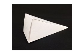 Cono cartoncino base quadrata fibra bianca MIS 4,5X4,5 H 11,5CM