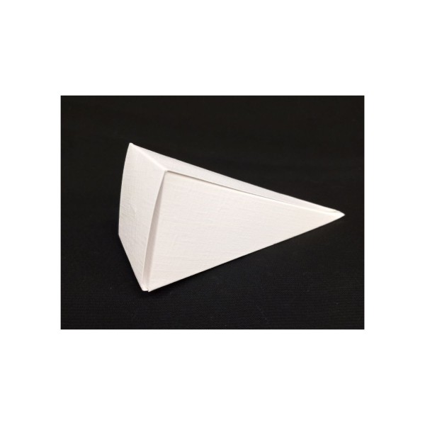Cono cartoncino base quadrata fibra bianca MIS 4,5X4,5 H 11,5CM