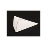 Cono cartoncino base quadrata fibra bianca MIS 4,5X4,5 H 11,5CM
