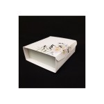 Scatola cartoncino con decoro floreale MIS7X7 H3CM