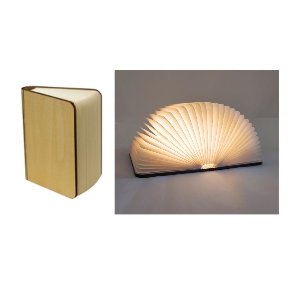 Lampada libro con luce led.MIS.21,5X17X2,5CM