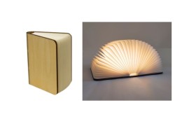 Lampada libro con luce led.MIS.16,5X12,5X2,5CM