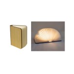 Lampada libro con luce led.MIS.16,5X12,5X2,5CM