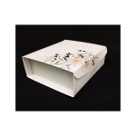 Scatola cartoncino con divisorio e decoro floreale MIS 10X10 H4CM