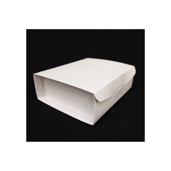 Scatola cartoncino con divisorio fibra bianca.MIS 12X12 H4CM