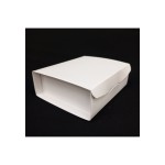 Scatola cartoncino con divisorio fibra bianca.MIS 10X10 H4CM