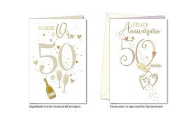 Biglietti auguri ANNIVERSARIO ASS.2 MIS.12X17CM