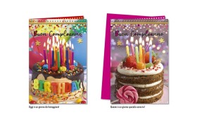 Biglietti auguri COMPLEANNO ASS.2 MIS.12X17CM