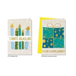 Biglietti auguri COMPLEANNO ASS.2 MIS.12X17CM