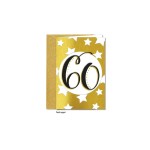 Biglietti auguri COMPLEANNO 60 MIS.12X17CM