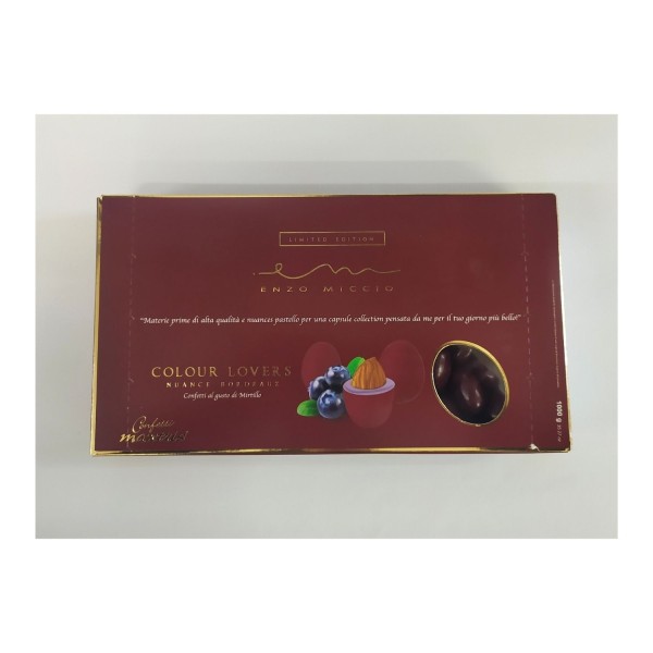 Confetti cioccomandorla linea ENZO MICCIO nuance bordeaux al gusto di MIRTILLO.KG1