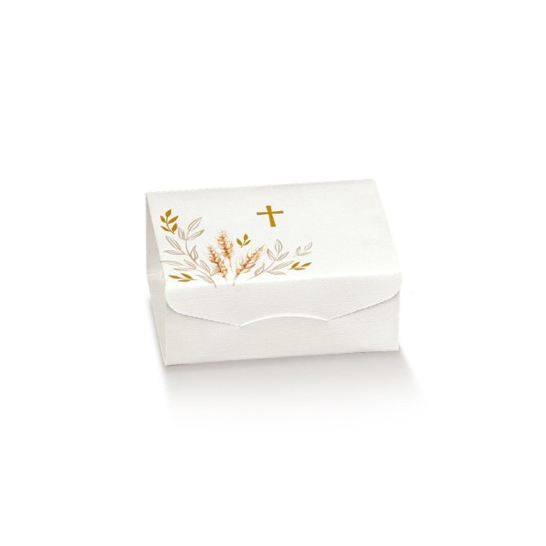 Scatola cartoncino con decoro.MIS.7X7 H3CM