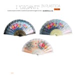 Ventagli in plastica stampati con merletto.DIAM.58CM