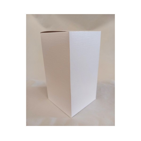 Scatola cartoncino astuccio fibra bianco CM 8x8 H 15