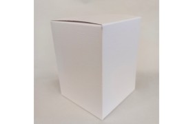 Scatola cartoncino astuccio fibra bianco CM 8x8 H 11