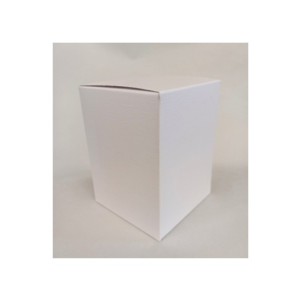 Scatola cartoncino astuccio fibra bianco CM 8x8 H 11
