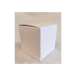Scatola cartoncino astuccio fibra bianco CM 8x8 H 8