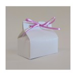 Scatola cartoncino fibra bianco. Base CM 7x4 - Parte Contenitiva H 4.5