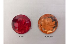 Applicazioni plastica con rosa rilievo effetto 3D. DIAM 3CM