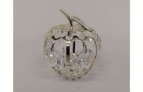 Mela metallo e swarowsky DIAM 4CM