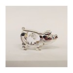 Maialino metallo e swarowsky MIS 5X2,5CM