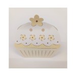 Scatolina p/confetti in cartoncino.MIS 8X8CM