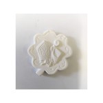 SET 12PZ gesso quadrifoglio cresima MIS 4X4CM
