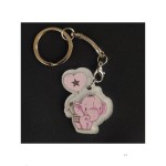 P/chiavi elefantino plexi.MIS.3X H.4,5CM