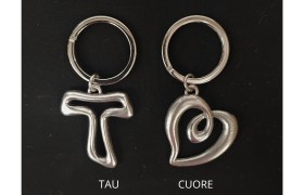 Portachiavi metallo e argento  CM7X4 MADE IN ITALY