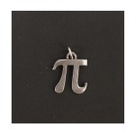 Ciondolo metallo e argento pi greco cm.3. MADE IN ITALY