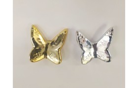 Farfalla ceramica oro o argento con calamita. CM 4.5x5