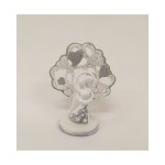 Coppia sposi resina con albero glitter. CM 7