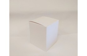 Scatola cartoncino astuccio fibra bianco CM 10x10 H 12