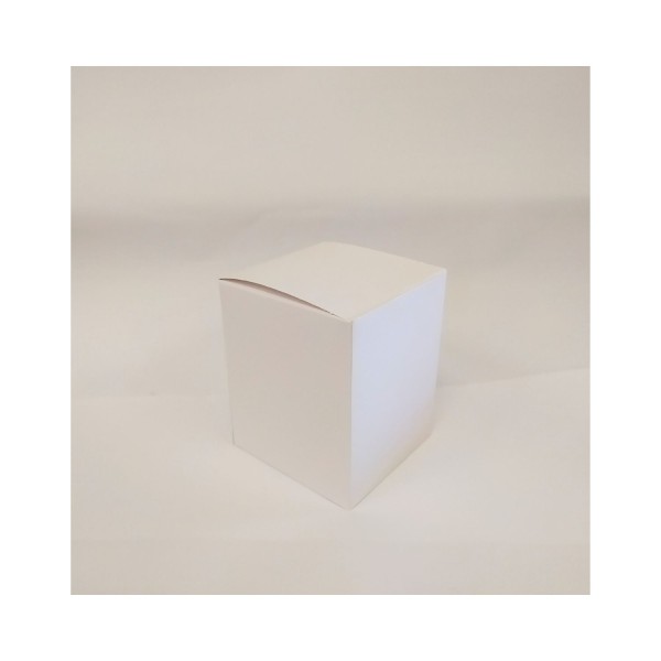 Scatola cartoncino astuccio fibra bianco CM 10x10 H 12