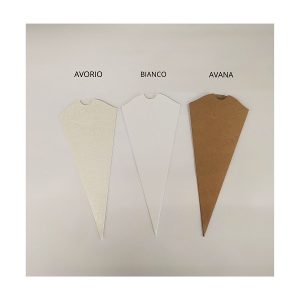 Cono carta con chiusura. CM 18 (parte contenitiva)