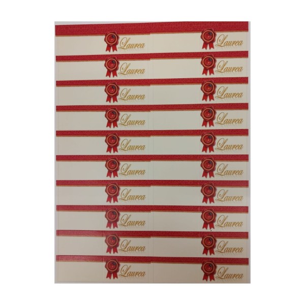 SET 100PZ bigliettini per bomboniere Laurea.