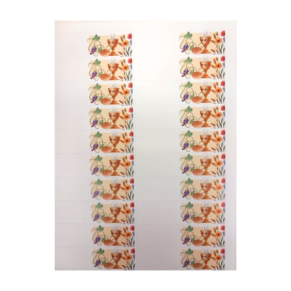 SET 100PZ bigliettini per bomboniere Comunione.