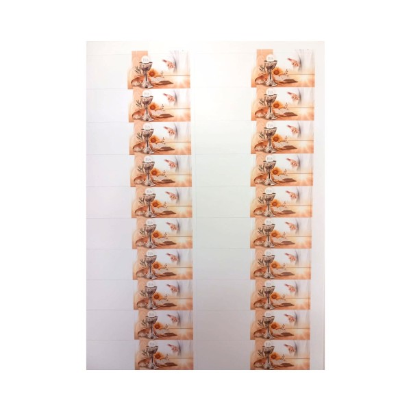 SET 100PZ bigliettini per bomboniere Comunione.