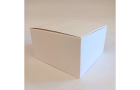 Scatola cartoncino astuccio fibra bianco CM 14x14 H 8
