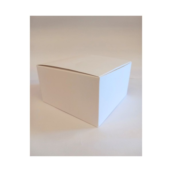 Scatola cartoncino astuccio fibra bianco CM 14x14 H 8