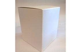 Scatola cartoncino astuccio fibra bianco CM 12x12 H 15